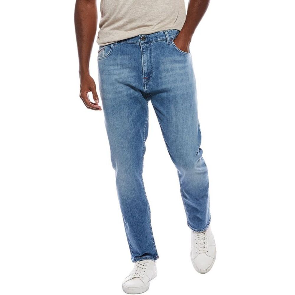 Isaia Mens  Straight Jean, Blue
